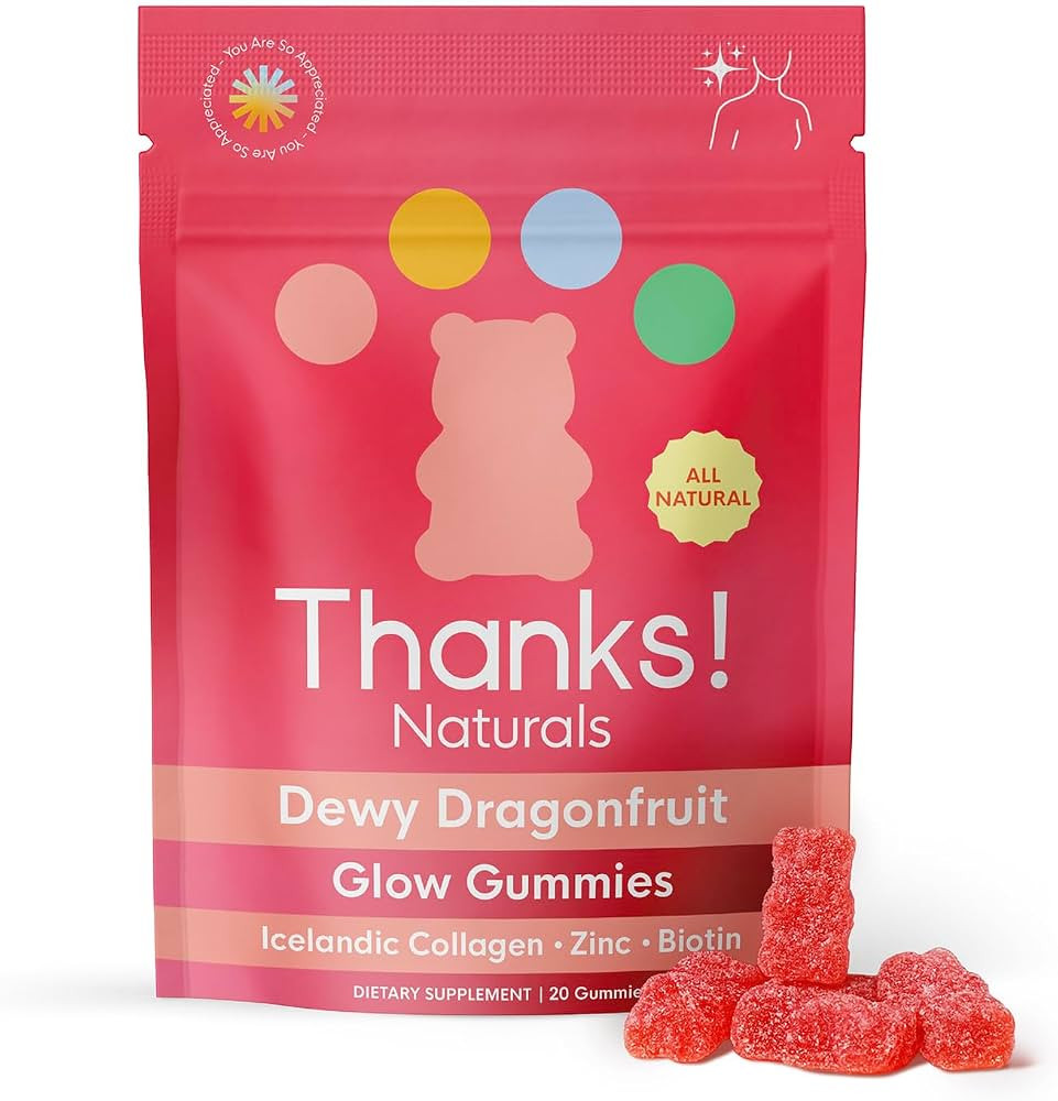 Dewy Dragonfruit Gummies, Plant-Based Beauty Bites with Dragonfruit Extract & Botanical Blend, Re... | Amazon (US)