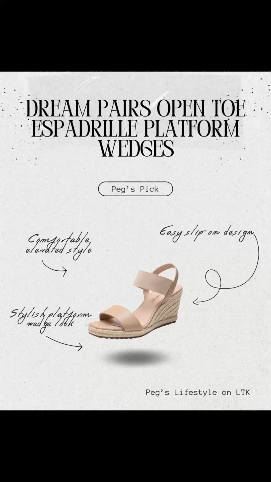 Cute, comfortable, and easy to style ☀️✨

These espadrille wedges are perfect for summer outfits, brunch dates, vacations, or dressing up a casual look while still being comfortable to wear 🤍

#LTKootd #LTKdayinmylife