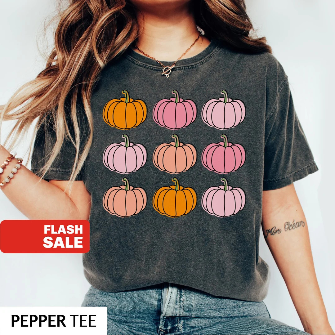 Pumpkin Halloween Shirt, Women Halloween Sweatshirt, Fall Shirts for Women Kids Pumpkin Shirt Tha... | Etsy (US)