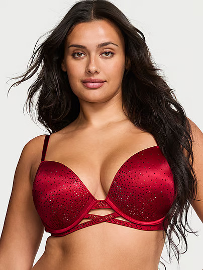 Very Sexy Sparkle Crystal Shine Cradle Push-Up Bra, Red, 32C - Women's Bras - Victoria's Secret | Victoria's Secret (US / CA )