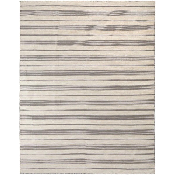 Shastina Coastal PET Yarn Gray/Ivory Rug | Birch Lane