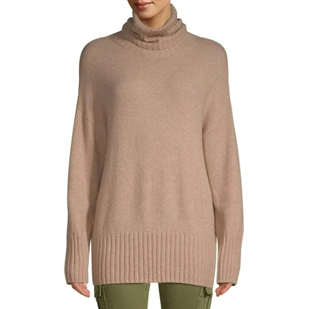 Scoop Slouchy Turtleneck Sweater Women's | Walmart (US)