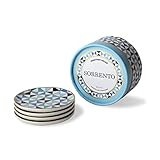 Jonathan Adler Sorrento Coasters, One Size, Blue | Amazon (US)