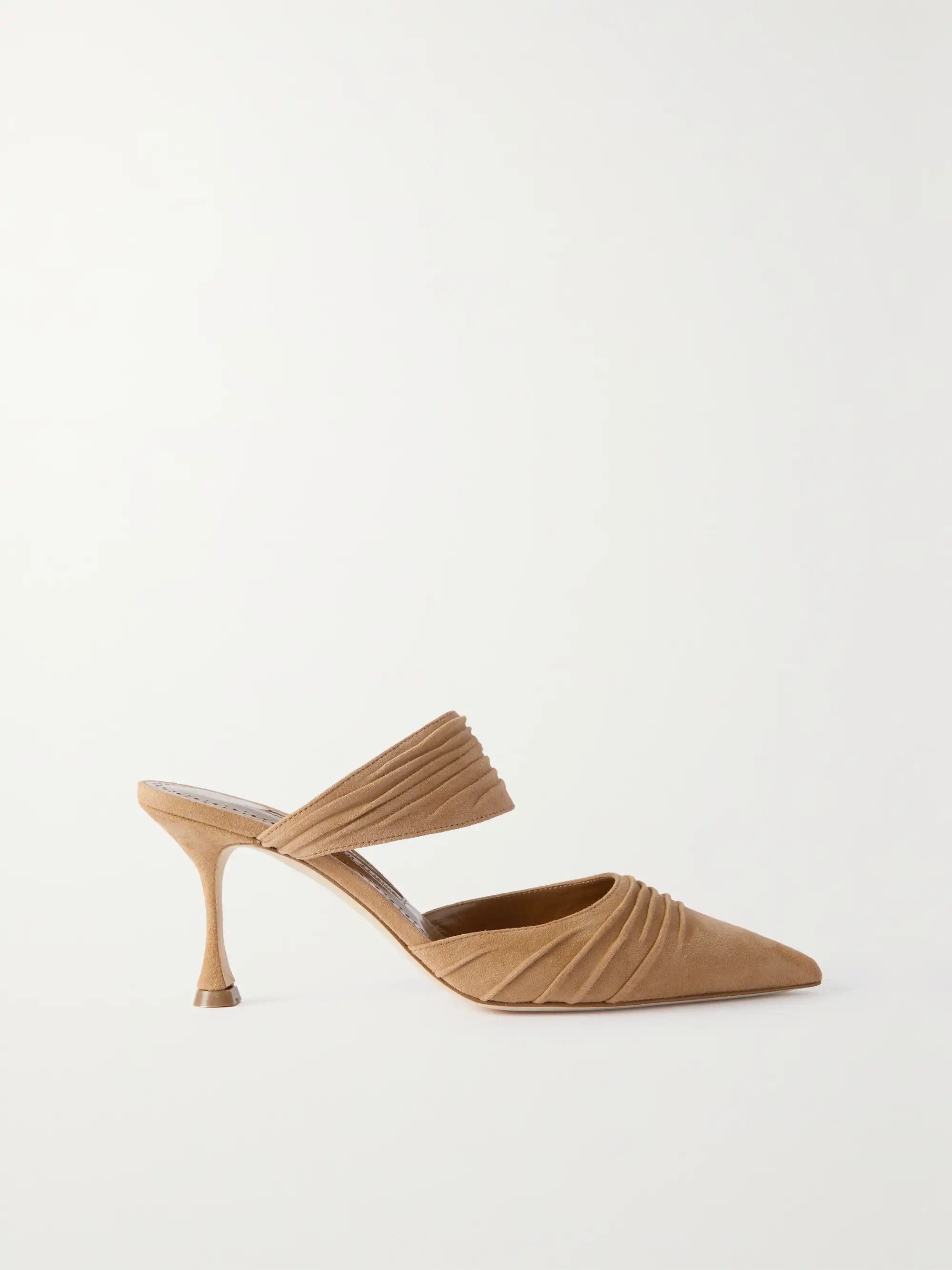 Circeamu 70 ruched suede mules | NET-A-PORTER (US)