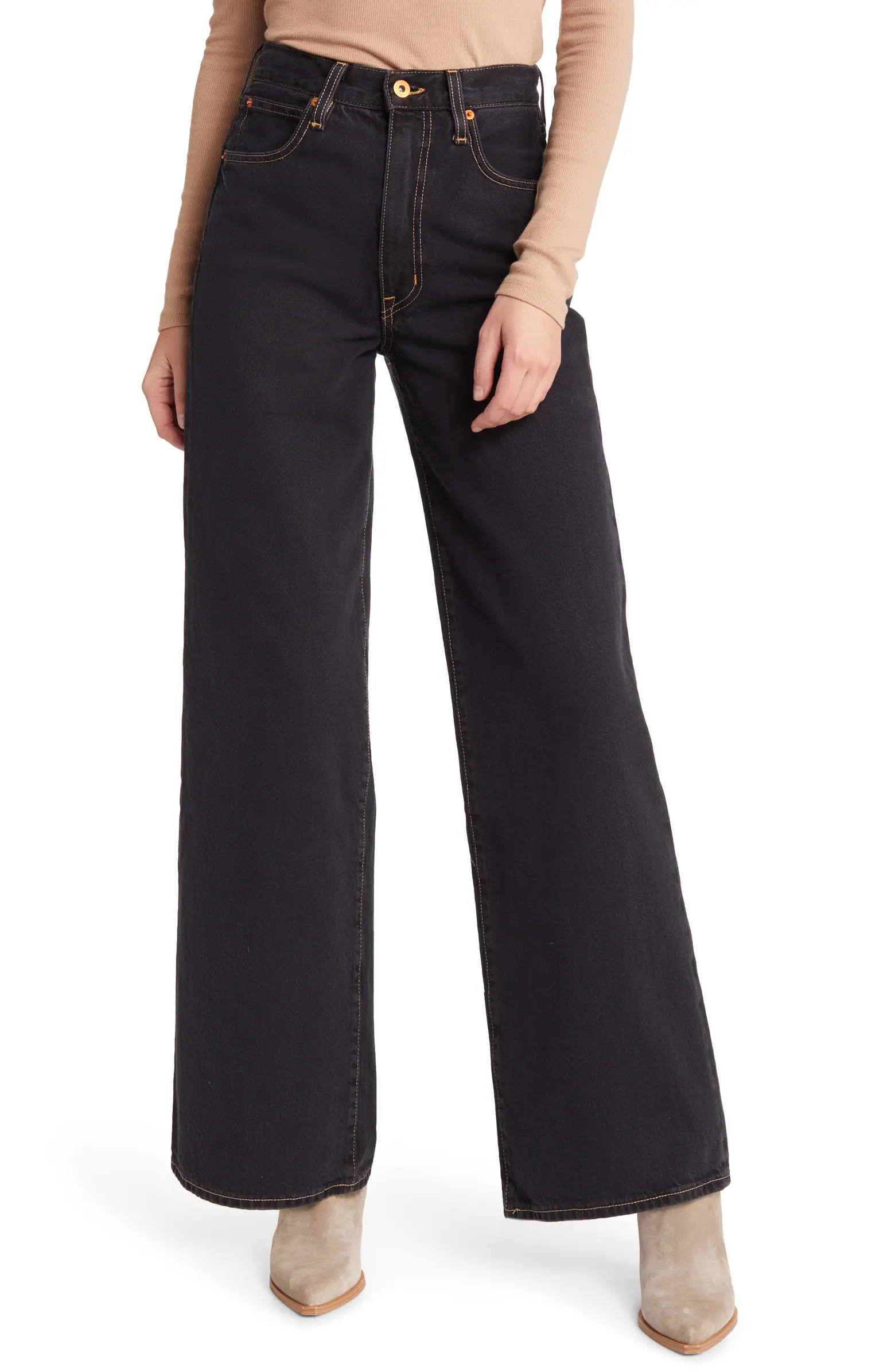 Eva Super Wide Leg Nonstretch Jeans | Nordstrom