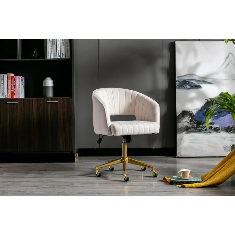 KCC Home Office Chair Swivel Velvet Desk Chair Accent Armchair Upholstered Modern Tufted Chairs w... | Walmart (US)