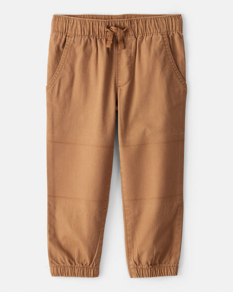 Toddler Boy  Cotton Everyday Pull-On Jogger - Brown | Carter's Inc