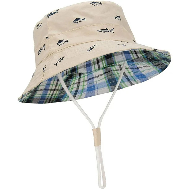 Zando Baby Sun Hat Beach Toddler Hats Cute UPF 50+ Wide Brim Summer Baby Bucket for Boy Girls Hat... | Walmart (US)