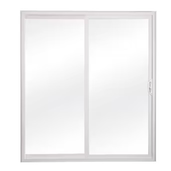 RELIABILT 60-in x 80-in Tempered White Vinyl Universal Sliding Patio Door | Lowe's