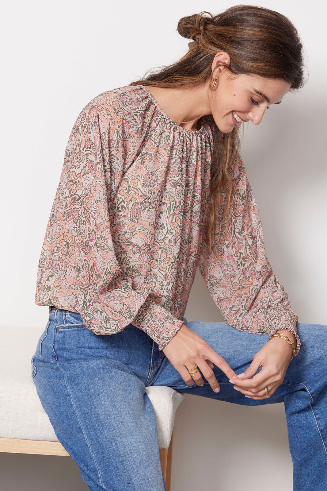 Celeste Chiffon Blouse | EVEREVE
