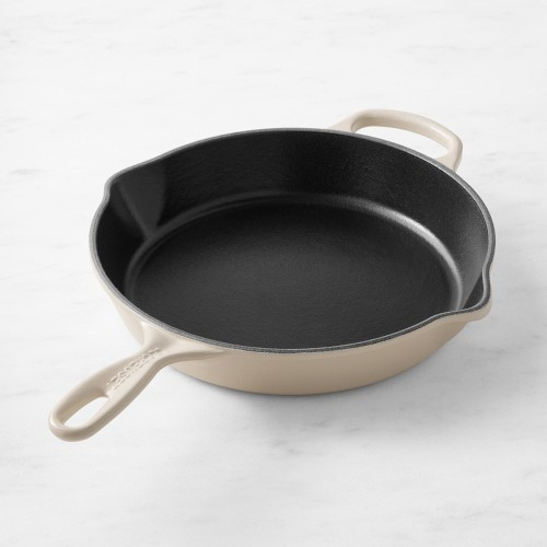 Le Creuset Signature Enameled Cast Iron Deep Skillet, 10", Brioche | Williams-Sonoma