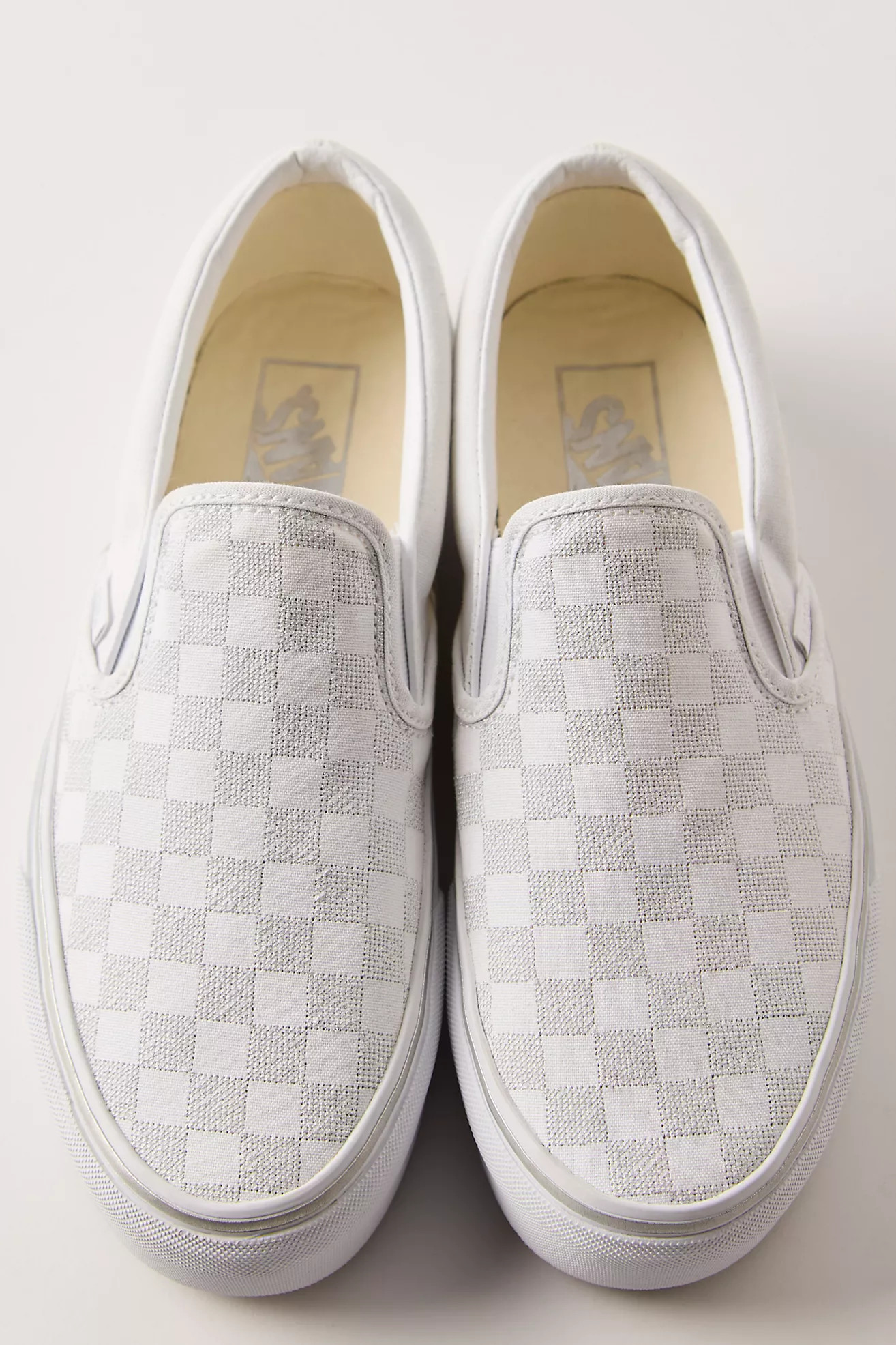 Vans Checkered Metallic Platform Slip-Ons | Free People (Global - UK&FR Excluded)