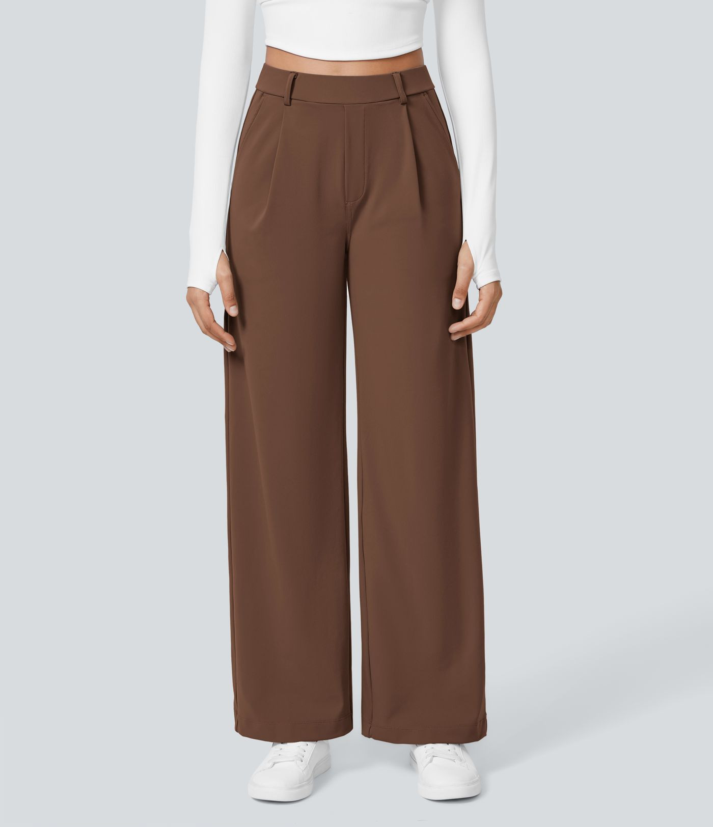 Halara Flex\u2122 DayStretch High Waisted Pocket Straight Leg Work Pants | HALARA