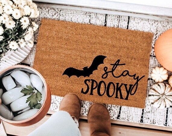 Stay Spooky Halloween Doormat Halloween Decor Fall Doormat - Etsy | Etsy (US)