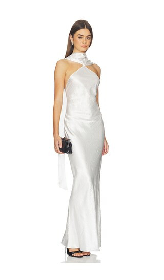 Amanda Uprichard Ashton Maxi Dress in Ivory. - size M | Revolve Clothing (Global)