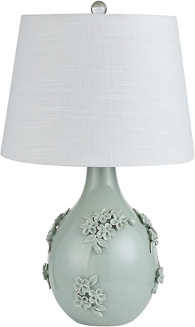 Telescope LED Desk Lamp Ceramic Carved Table Lamp Retro Living Room Bedroom Bedside Table Lamp Li... | Amazon (US)