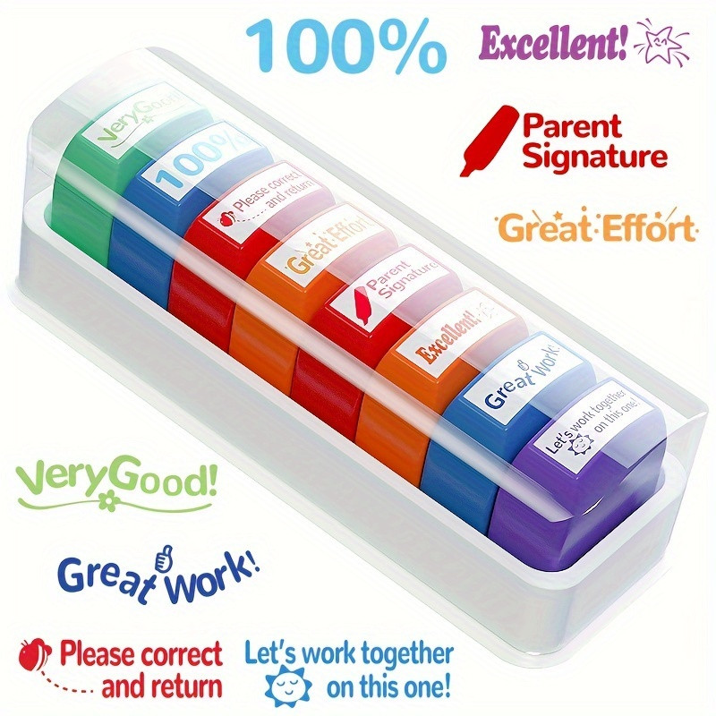 Graded Classroom Stamps Parent Signature Teacher Auto - Temu | Temu Affiliate Program