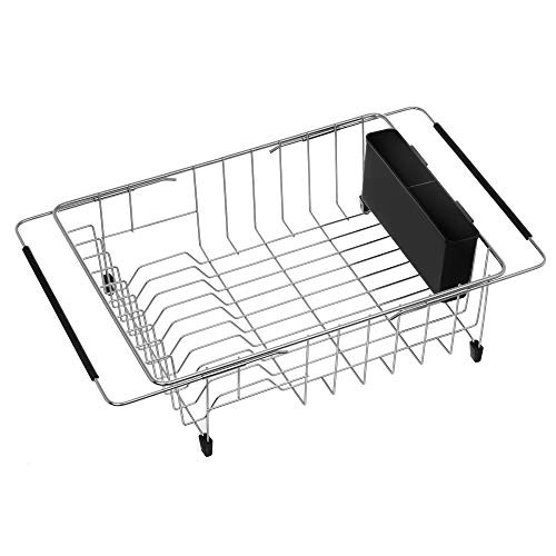 iPEGTOP Expandable Deep & Large Dish Drying Rack, Over The Sink, in Sink Or On Counter Dish Drainer  | Amazon (US)