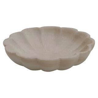 6" Carved Marble Flower Shape Dish | Michaels Stores