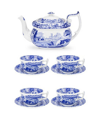 Italian 9 Piece Tea Serving Set, 9 Piece | Macy's