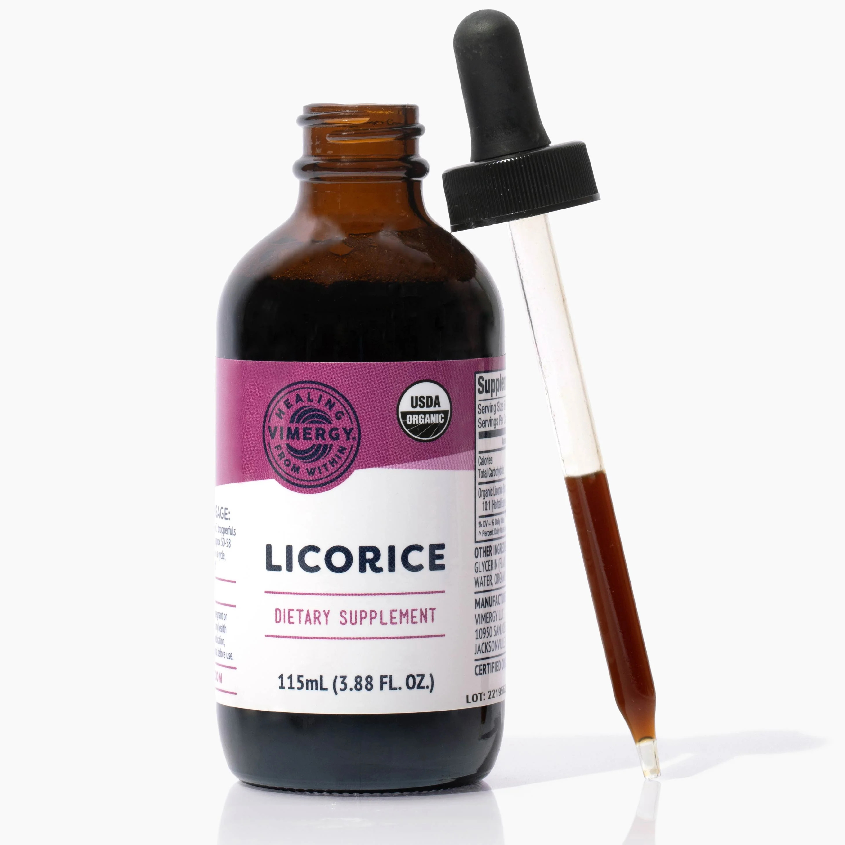 Organic Liquid Licorice Supplement | Digestive Supplements | Vimergy