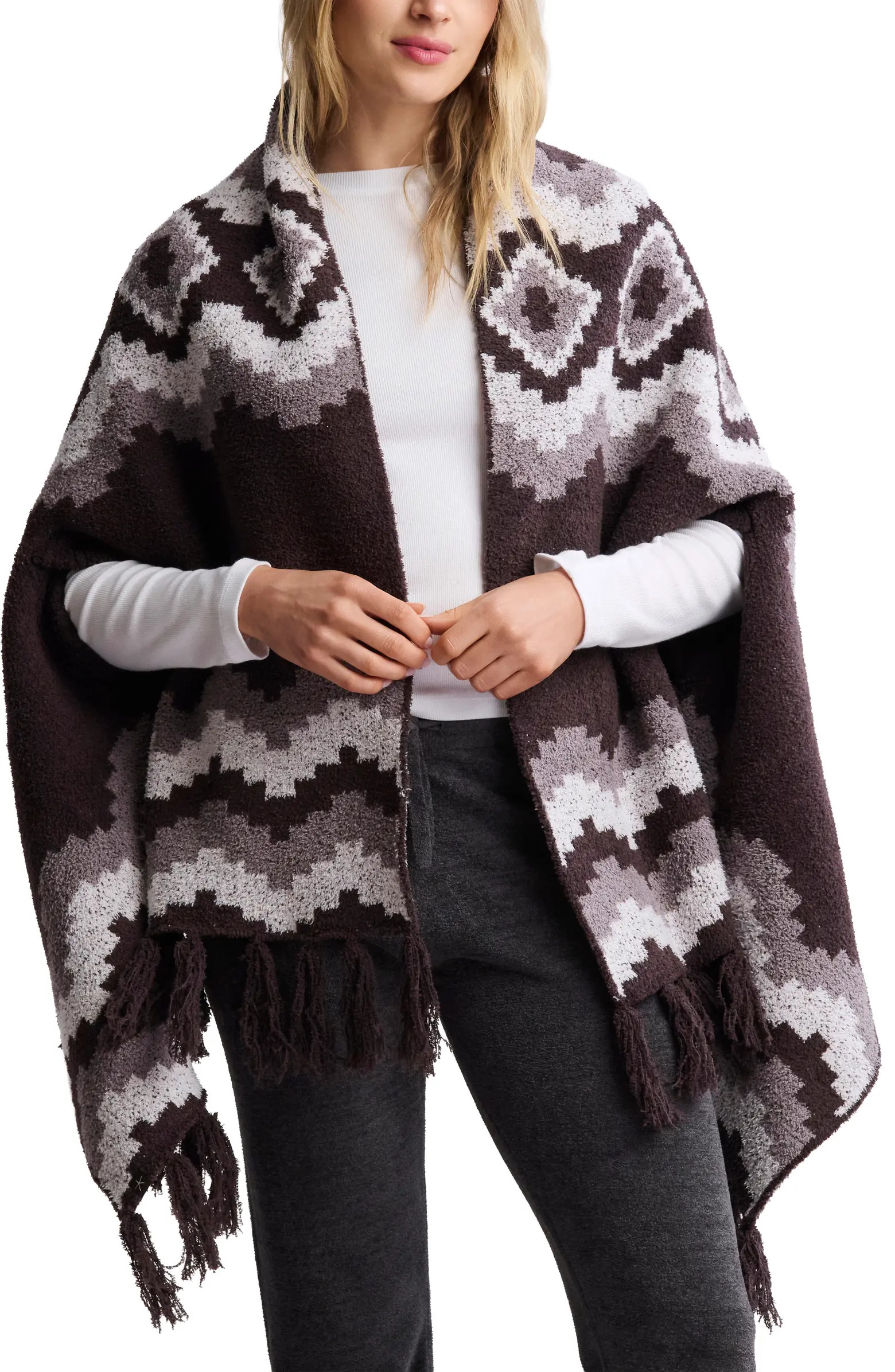 Barefoot Dreams CozyChic Mosaic Wrap | Nordstrom