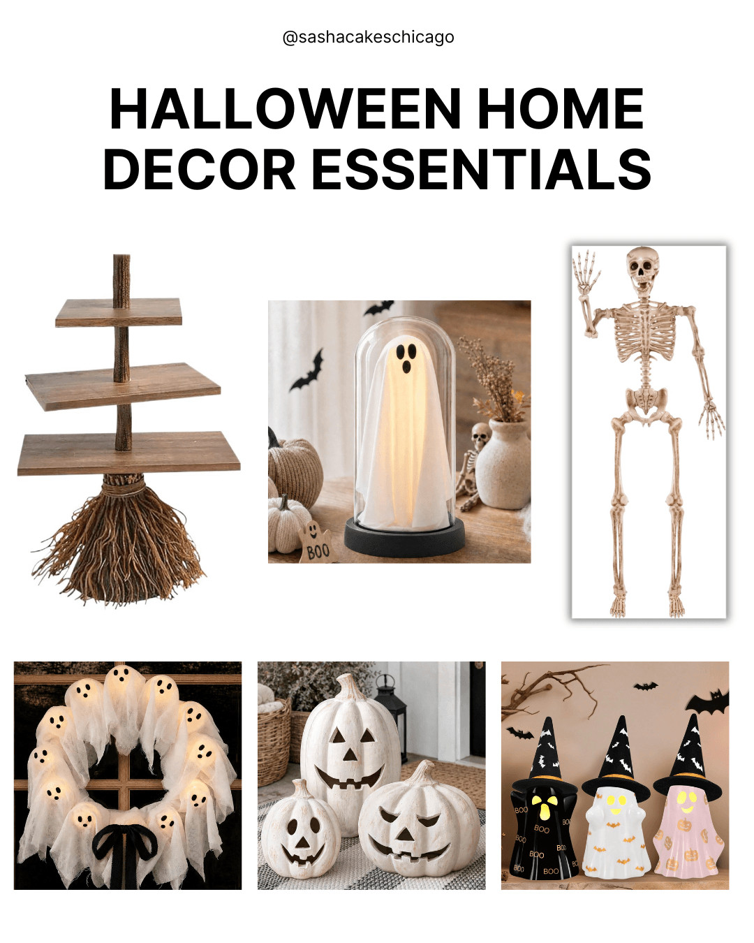 Transform your home into a cozy, spooky wonderland with these viral Halloween home decor essentials! 🎃👻 Whether you’re styling a entry console, setting up a festive mantle, or decorating your front porch, these chic Amazon finds give the perfect mix of haunted charm and aesthetic autumn vibes! ✨🕯️

WHAT’S FEATURED:
🧹 Broomstick Tiered Serving Stand: Unique rustic stand for Halloween treats, charcuterie, or tiered decor.
👻 Illuminated Ghost Cloche Light: Cozy, glowing ghost display piece for tables and mantels.
💀 Poseable Full-Body Skeleton: Classic, versatile Halloween essential for indoor or outdoor setup.
🕯️ Light-Up Ghost Wreath: Moody, glowing ghost wreath to elevate your front door or entryway.
🎃 Rustic White Jack-O'-Lantern Set: Neutral ceramic-style pumpkins perfect for modern, aesthetic fall decor.
🧙‍♀️ Witch Hat Ghost Statues: Cute illuminated ghost figurines to add personality to any shelf or counter.
✨ + MORE Halloween Decor Essentials: Check out all the tagged items below for matching garlands, lights, and spooky home accents!

👇 Tap any item tagged on the image or post to shop the full list directly!

Disclaimer: As an Amazon Associate, I earn from qualifying purchases at no extra cost to you. 

 #LTKHome