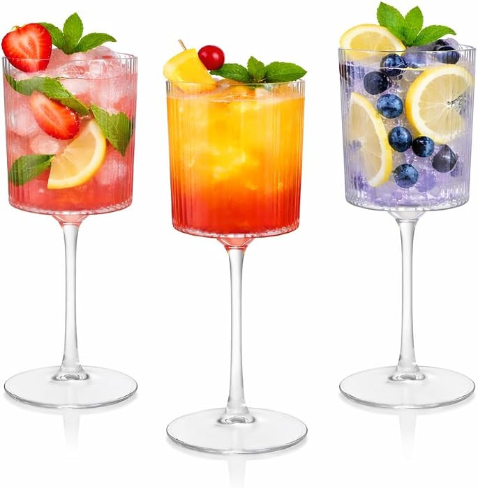 Oojami 12 Pack Clear Plastic Champagne Flutes, 8.5oz Ribbed Disposable Champagne Glasses, Long St... | Amazon (US)