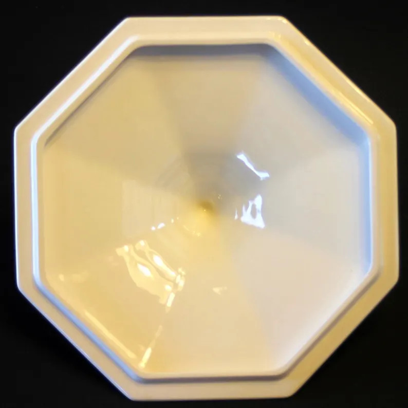 Vintage Octagonal Porcelain Tureen with Lid – Elegant White Ceramic Serving Dish | Etsy (US)