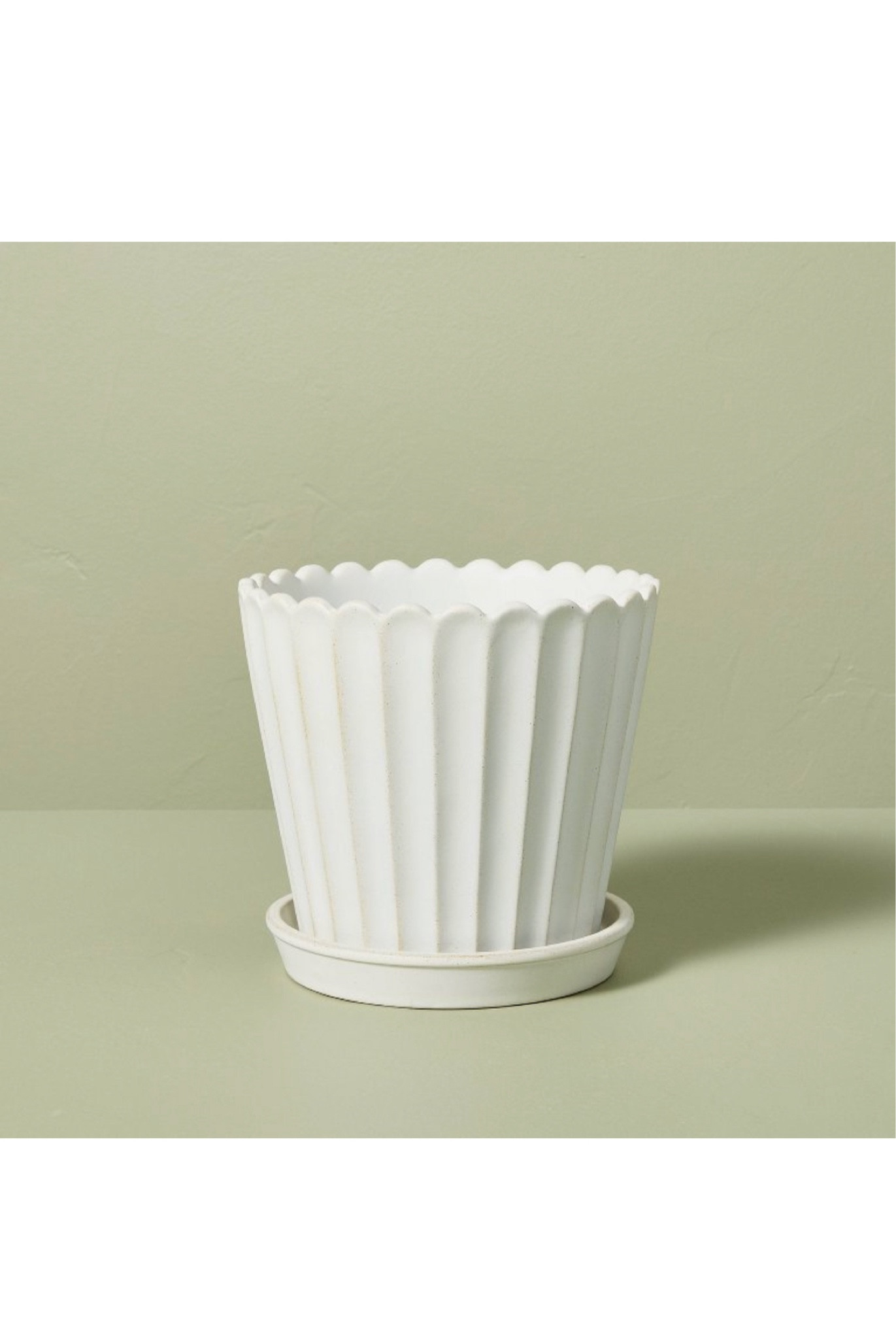 Early spring scalloped planter! Cozy neutral winter home decor styling 

#target #home #targetspring 

#LTKfindsunder50 #LTKhome #LTKSeasonal