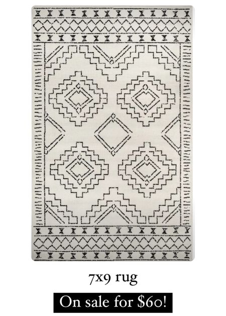 7x9 rug on sale for $60! Great reviews.

#LTKfindsunder100 #LTKhome #LTKsalealert