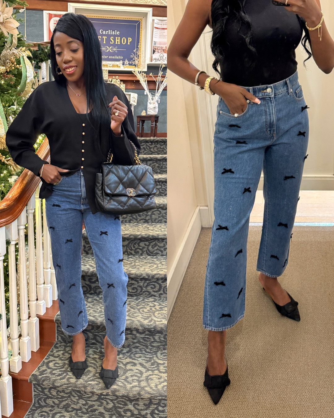 Runs slightly big. Sized down to a 4. 

Holiday Fashion, Holiday Outfit, Jeans, 
#LTKSeasonal #LTKFindsUnder100



#LTKCyberWeek #LTKSaleAlert #LTKOver40