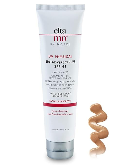 EltaMD UV Physical Tinted Face Sunscreen Broad-Spectrum SPF 41, 3.0 oz | Amazon (US)