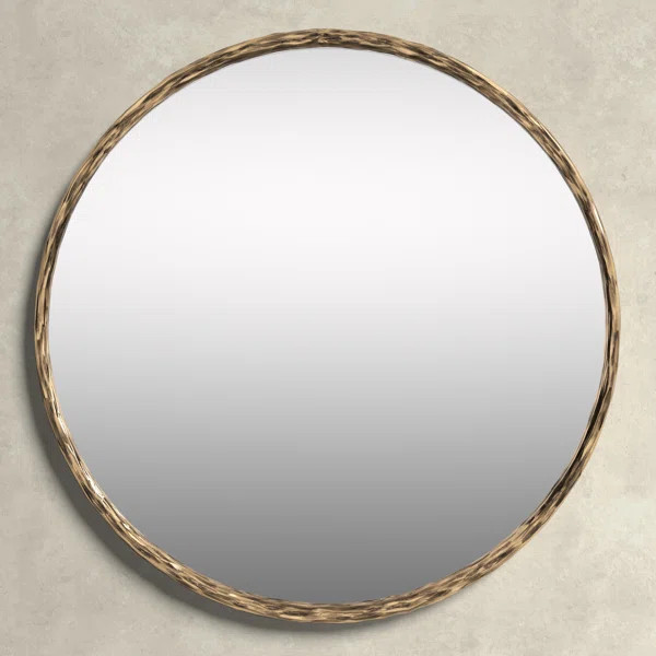 Niya Round Metal Wall Mirror | Wayfair North America