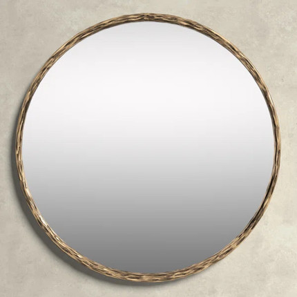 Niya Round Metal Wall Mirror