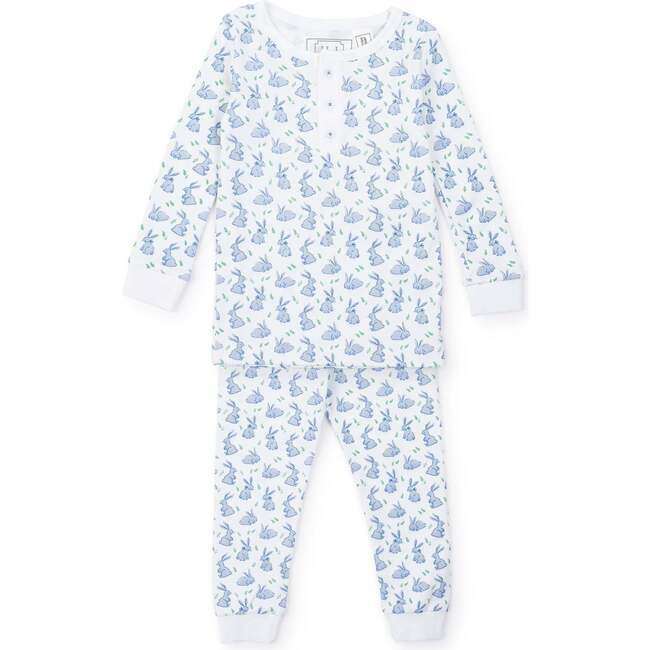 Jack Boys' Pajama Pant Set, Bunny Hop Blue | Maisonette