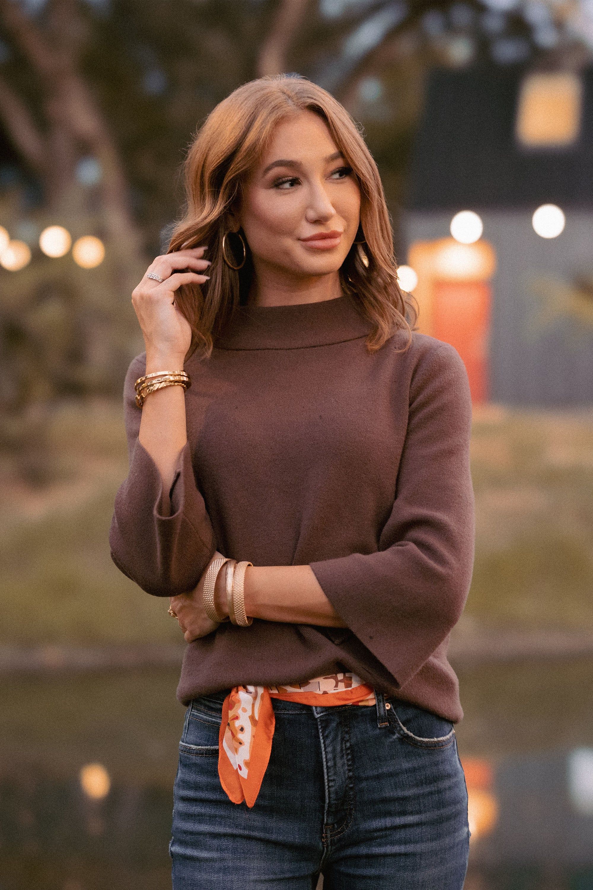 Jackie Sweater- Brown | Avara