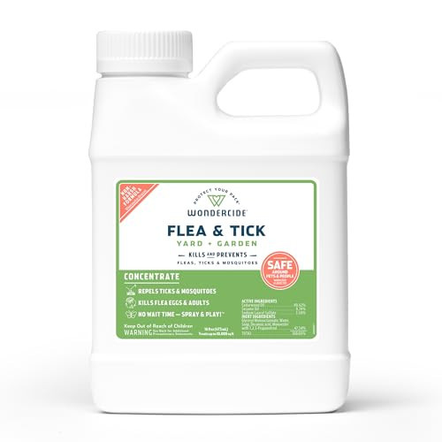Wondercide - Flea and Tick Spray Concentrate for Yard and Garden with Natural Essential Oils – Kill, Control, Prevent, Fleas, Ticks, Mosquitoes and Insects - Safe Around Pets, Plants, Kids - 16 oz | Amazon (US)