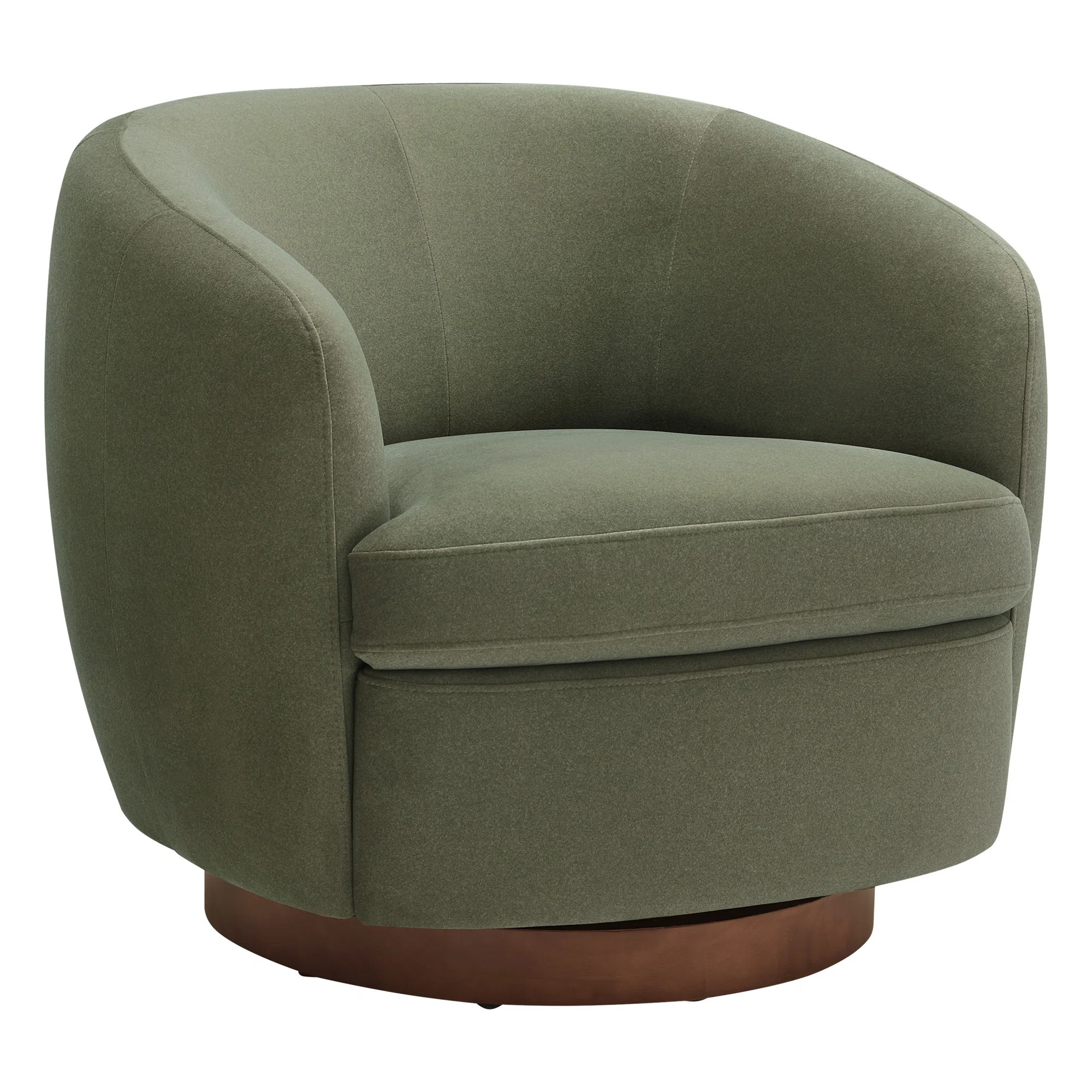 Marcy Upholstered Swivel Barrel Chair | Joss & Main