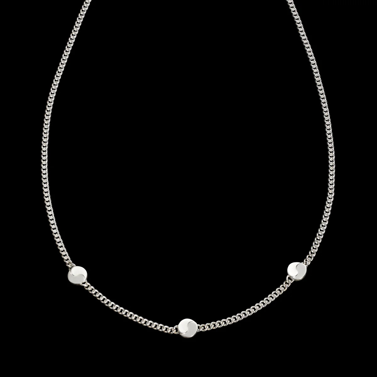 Taegeuk Peace Necklace - Sterling Silver - 18" | LOUPN