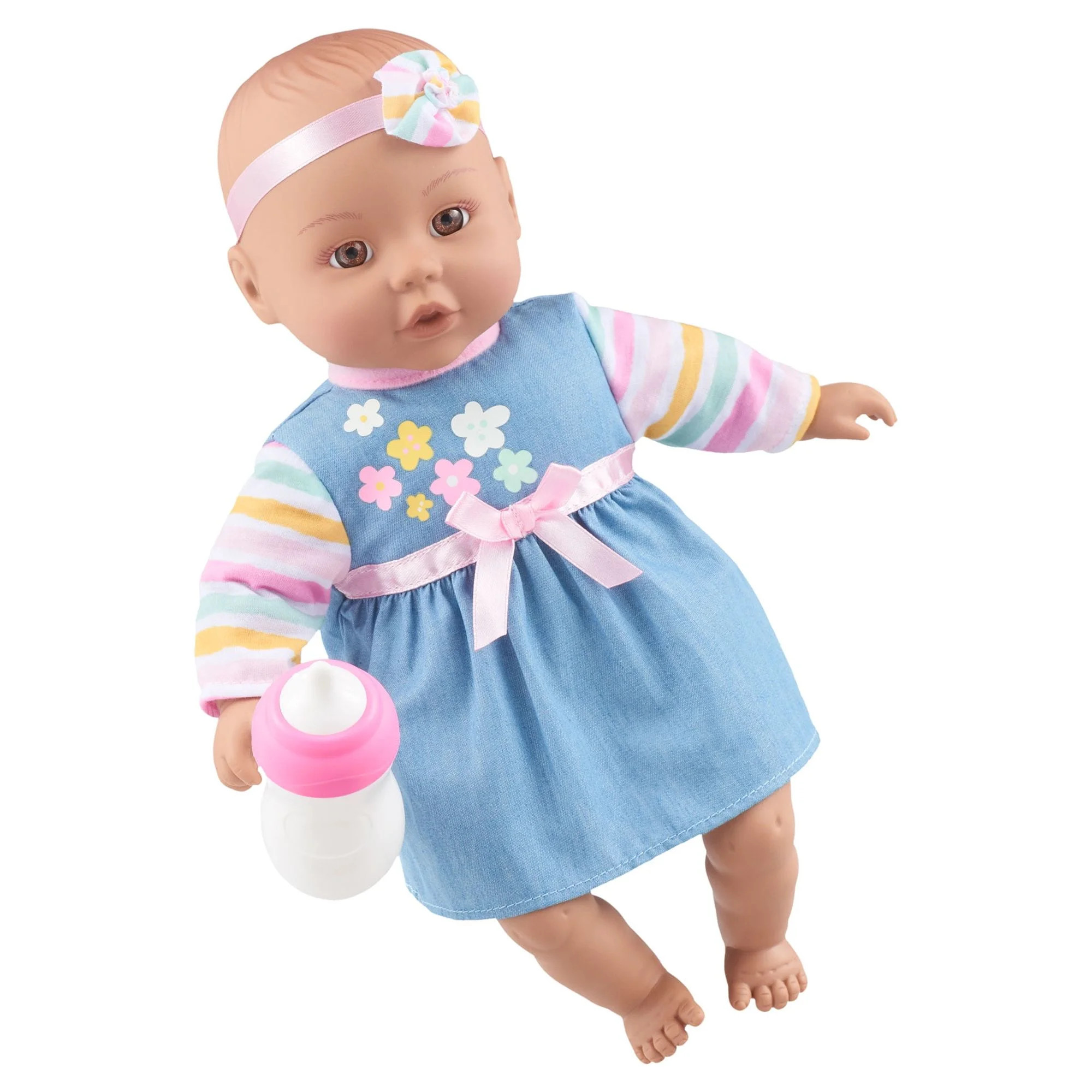 My Sweet Love Snuggle & Feed Time 12.5-Inch Baby Doll with Blue Outfit | Walmart (US)
