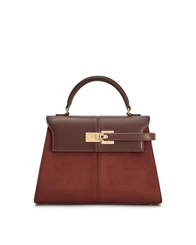 JW PEI Women's Elise Large Faux Suede Top Handle Bag - Mocha Brown | Amazon (US)