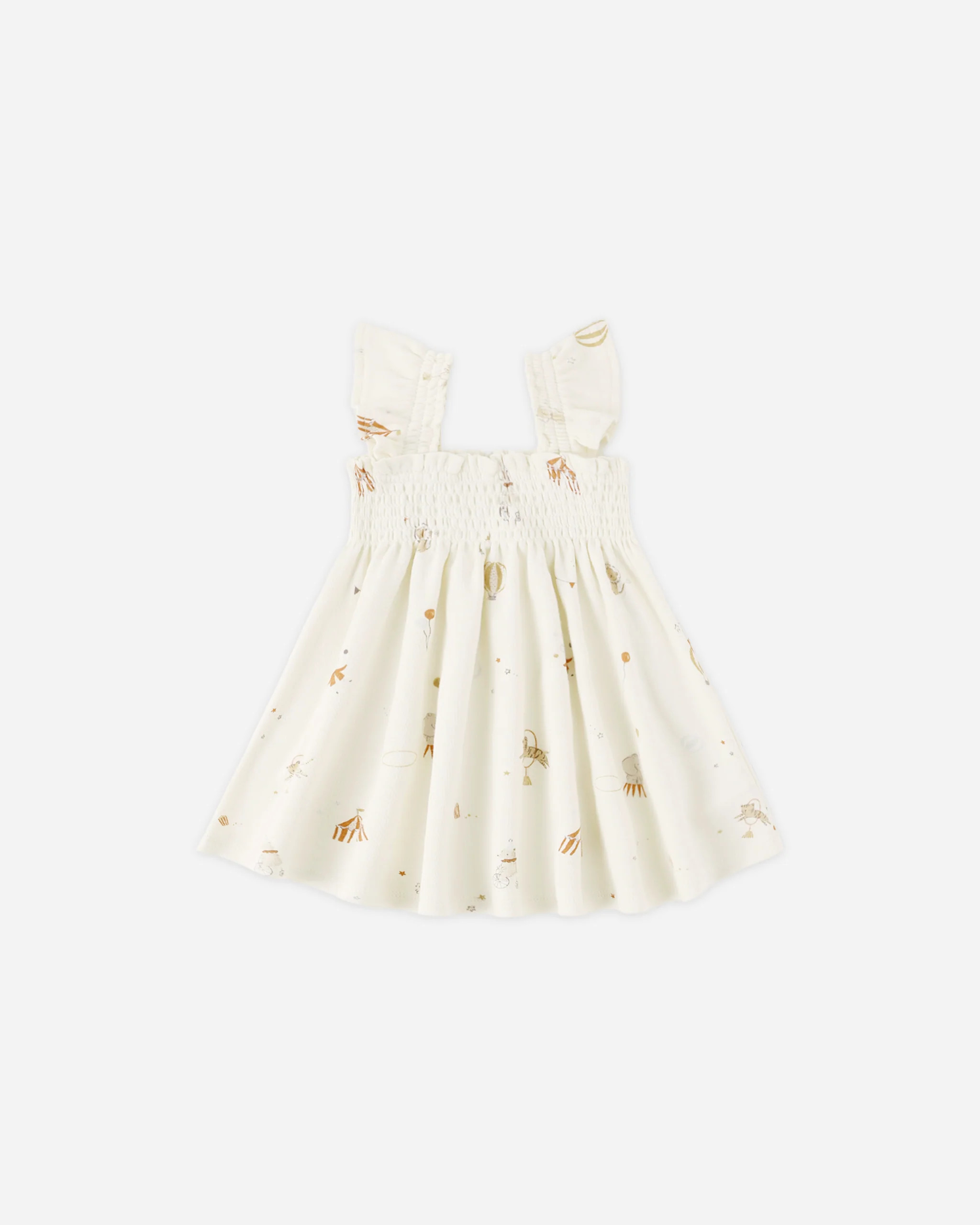 Smocked Jersey Dress Carnival | Rylee + Cru