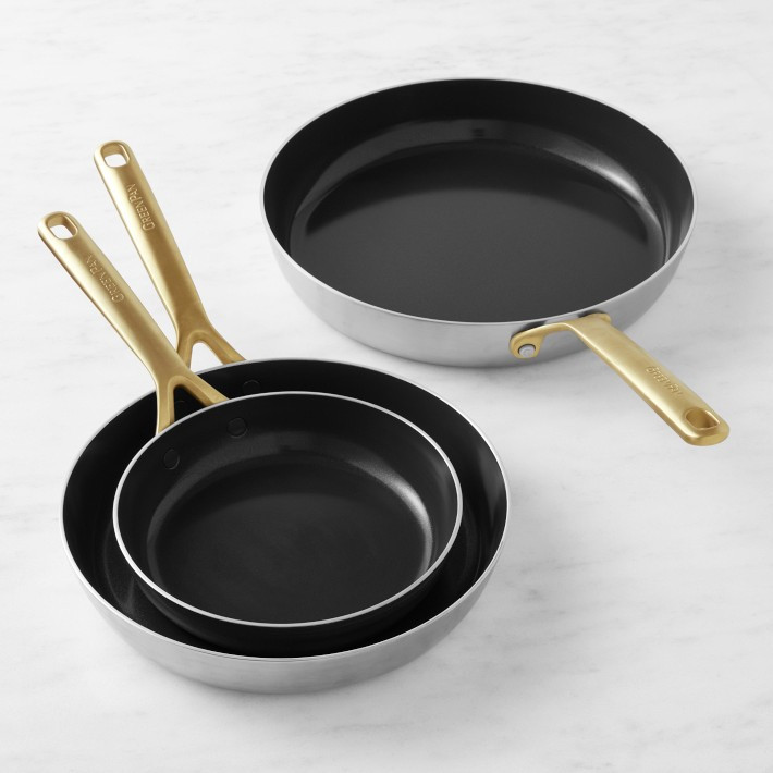 GreenPan™ GP5 Stainless-Steel Ceramic Nonstick 3-Piece Fry Pan Set | Williams-Sonoma