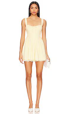 MORE TO COME Zia Mini Dress in Yellow from Revolve.com | Revolve Clothing (Global)