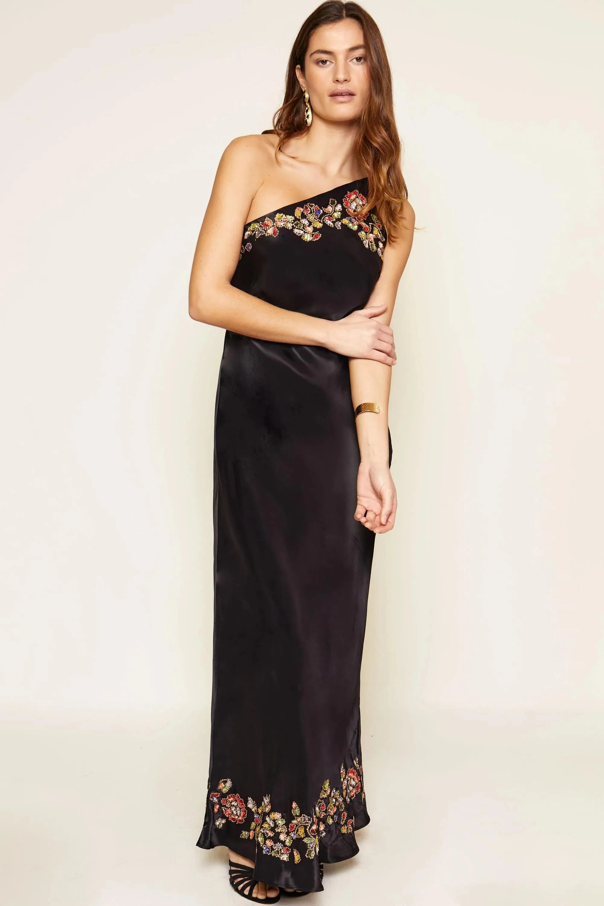 Doutzen - Waterblossom Embellishment Black | Rixo