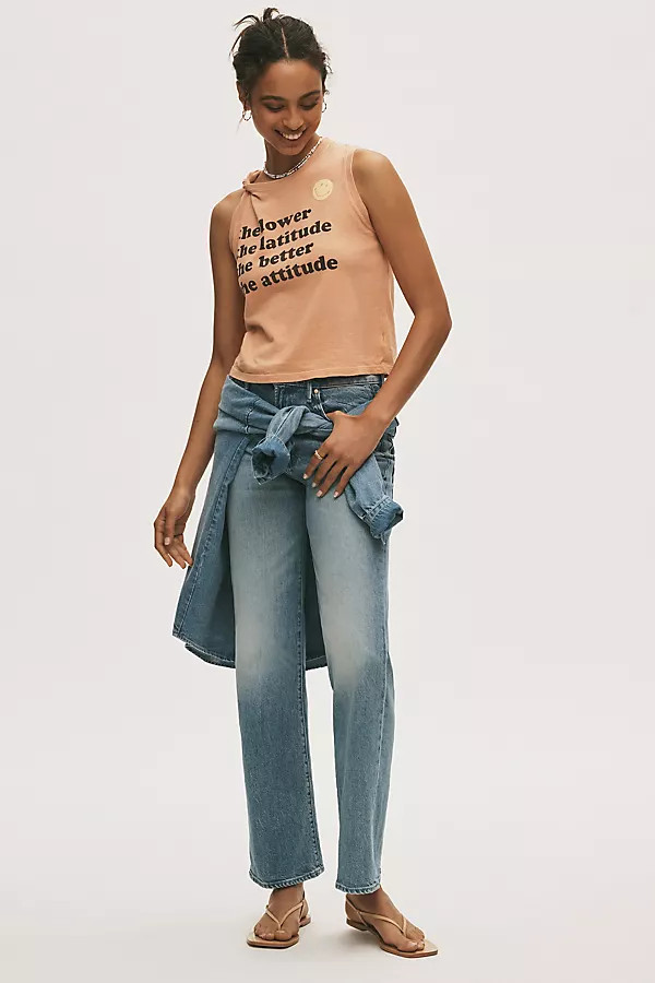 Kick It High-Rise Straight-Leg Jeans | Anthropologie (US)