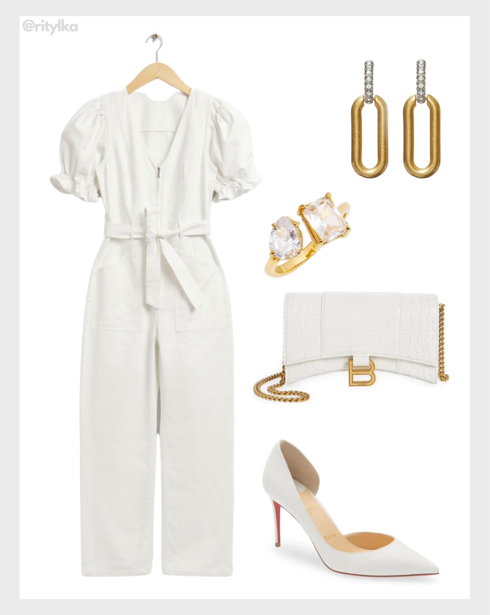 Spring wedding guest dress

White jumpsuit 
Little white dress
Evening dress
Cocktail dress
Party dress
White bag
White heels
Gold earrings
Gold ring

#weddingguestdressspring #springweddingguestdress #eveningdress #spring2023fashion #prom2023

#LTKwedding #LTKSeasonal #LTKworkwear