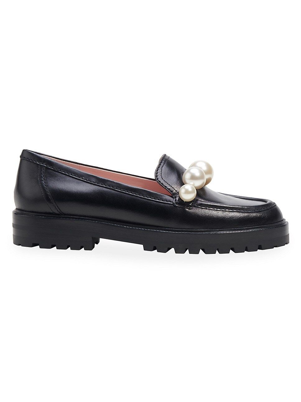 Posh Faux-Pearl Leather Loafers | Saks Fifth Avenue