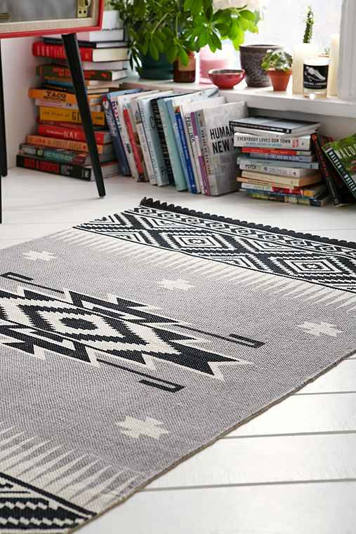 "Magical Thinking SouthwesternÂ Printed Rug,GREY,5X7" | Urban Outfitters US